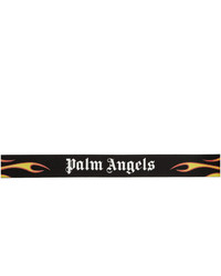 schwarzer bedruckter Segeltuchgürtel von Palm Angels