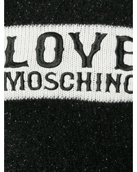 schwarzer bedruckter Wollpullover von Love Moschino