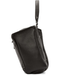 schwarzer beschlagener Leder Rucksack von Givenchy