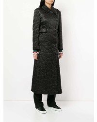 schwarzer bestickter Daunenmantel von Comme Des Garçons Vintage