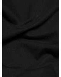 schwarzer bestickter Kurzarmpullover mit einem Kapuze von Valentino