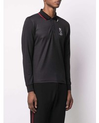 schwarzer bestickter Polo Pullover von North Sails x Prada Cup