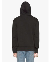 schwarzer bestickter Pullover mit einem Kapuze von Gucci