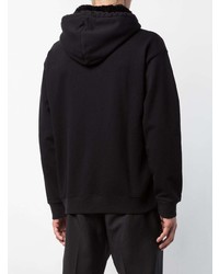 schwarzer bestickter Pullover mit einem Kapuze von Givenchy