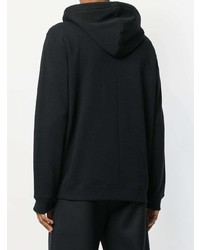 schwarzer bestickter Pullover mit einem Kapuze von Givenchy