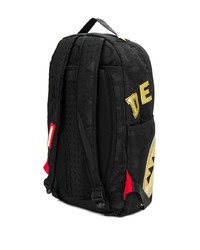 schwarzer bestickter Rucksack von Sprayground