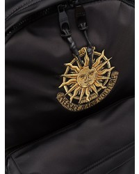 schwarzer bestickter Rucksack von VERSACE JEANS COUTURE