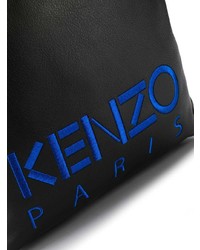 schwarzer bestickter Rucksack von Kenzo