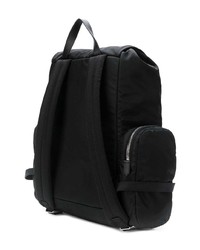 schwarzer bestickter Rucksack von Calvin Klein 205W39nyc