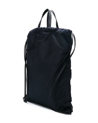 schwarzer bestickter Rucksack von Calvin Klein 205W39nyc