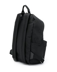 schwarzer bestickter Rucksack von McQ Alexander McQueen