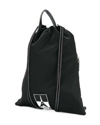 schwarzer bestickter Rucksack von Kenzo