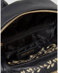 schwarzer bestickter Rucksack von Juicy Couture