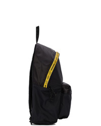 schwarzer bestickter Segeltuch Rucksack von Eastpak