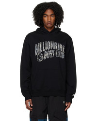 schwarzer Camouflage Pullover mit einem Kapuze von Billionaire Boys Club