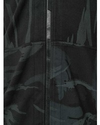 schwarzer Camouflage Pullover mit einem Kapuze von Maharishi