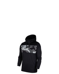 schwarzer Camouflage Pullover mit einem Kapuze von Nike