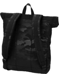 schwarzer Camouflage Rucksack von Strellson