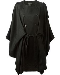 schwarzer Cape Mantel von Ann Demeulemeester