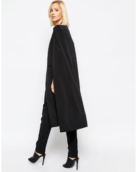 schwarzer Cape Mantel