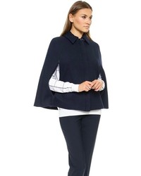 schwarzer Cape Mantel von Theory