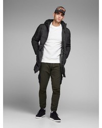 schwarzer Daunenmantel von Jack & Jones