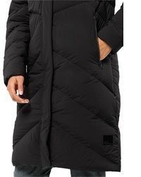 schwarzer Daunenmantel von Jack Wolfskin