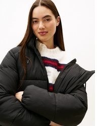 schwarzer Daunenmantel von Tommy Jeans