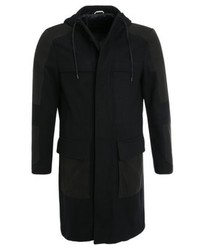 schwarzer Düffelmantel von Antony Morato