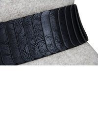 schwarzer elastischer Taillengürtel