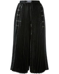 schwarzer Hosenrock mit Falten von Comme des Garcons