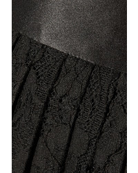 schwarzer Midirock aus Spitze mit Falten von Givenchy