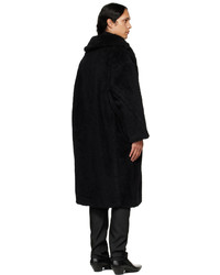 schwarzer Fleece-Mantel von Max Mara