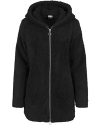 schwarzer Fleece-Mantel von Urban Classics