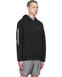 schwarzer Fleece-Pullover mit einem Kapuze von NIKE JORDAN