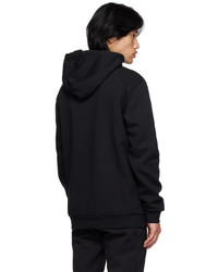 schwarzer Fleece-Pullover mit einem Kapuze von adidas Originals