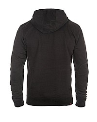 schwarzer Fleece-Pullover mit einem Kapuze von BLEND