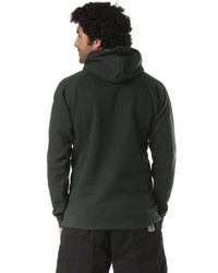 schwarzer Fleece-Pullover mit einem Kapuze von LAKEVILLE MOUNTAIN