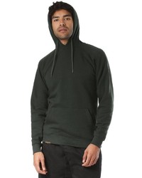 schwarzer Fleece-Pullover mit einem Kapuze von LAKEVILLE MOUNTAIN