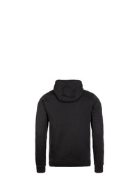 schwarzer Fleece-Pullover mit einem Kapuze von Nike