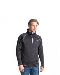 schwarzer Fleece-Pullover mit einem Kapuze von Trespass