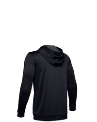 schwarzer Fleece-Pullover mit einem Kapuze von Under Armour