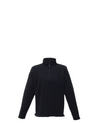 schwarzer Fleece-Pullover mit einem Reißverschluss am Kragen von Regatta