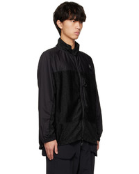 schwarzer Fleece-Pullover mit einem Reißverschluß von CMF Outdoor Garment