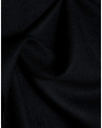 schwarzer geflochtener Schal von Johnstons of Elgin