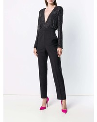 schwarzer gepunkteter Jumpsuit von Givenchy