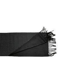 schwarzer gepunkteter Schal