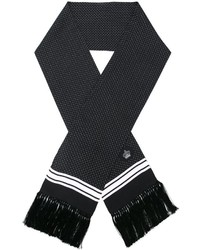 schwarzer gepunkteter Schal von Dolce & Gabbana