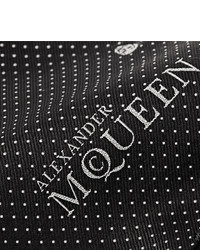 schwarzer gepunkteter Schal von Alexander McQueen