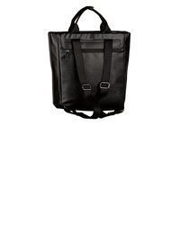 schwarzer gesteppter Leder Rucksack von Tom Tailor